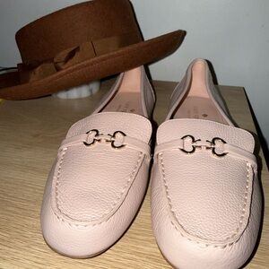 Kate Spade Bernice Pink Leather Loafers Size 8.5
